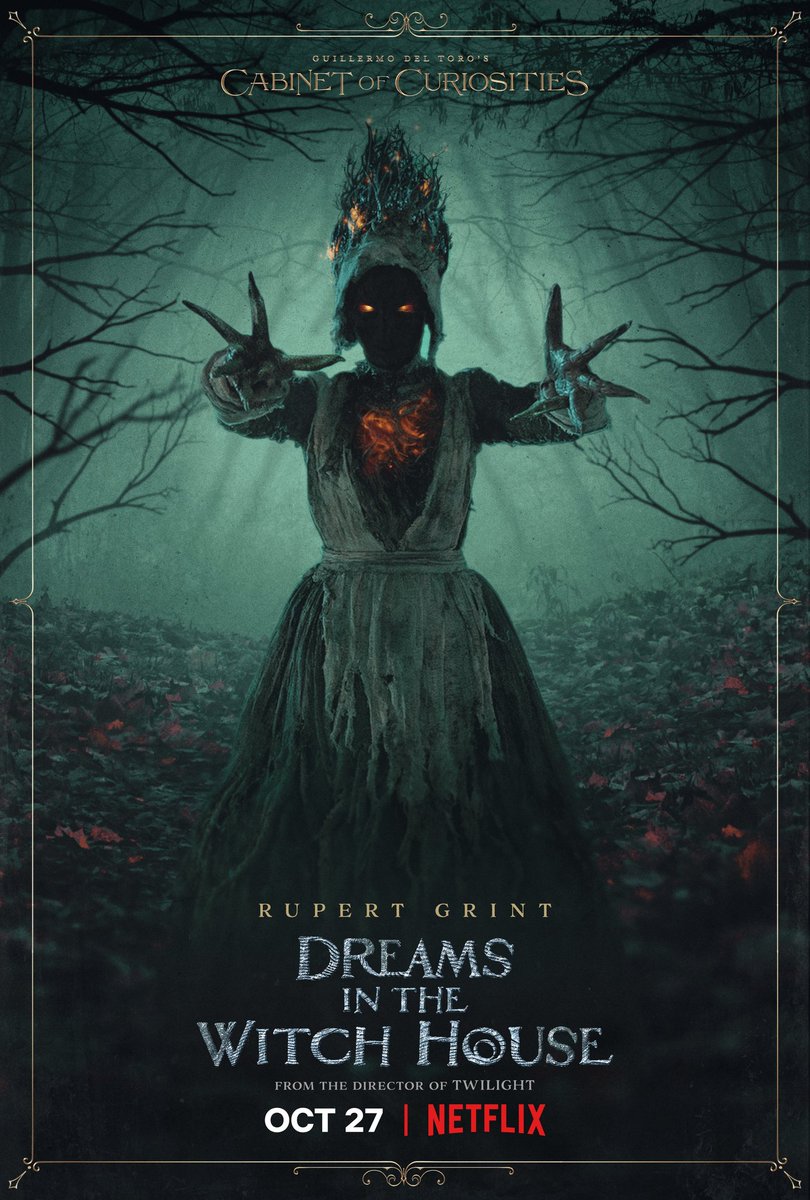 CabinetNetflix's tweet photo. Rupert Grint stars in DREAMS IN THE WITCH HOUSE, a chilling new story from Catherine Hardwick, the director of Twilight.

One week until Lovecraft night during Guillermo del Toro's CABINET OF CURIOSITIES' 4-night horror event. https://t.co/OMRXOXVRSV