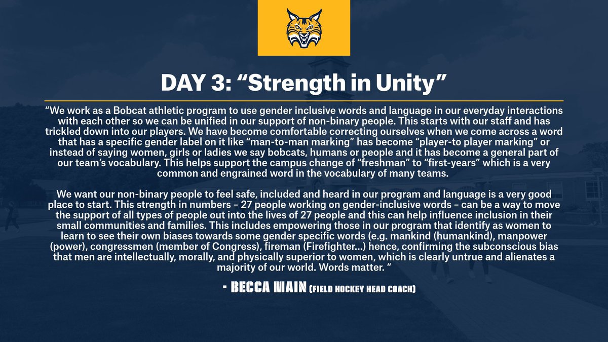 Becca Main <a href="/QU_FH/">Quinnipiac Field Hockey</a> discusses putting an emphasis on feeling safe, included and heard ↓

<a href="/QuinnipiacSAAC/">Quinnipiac SAAC</a> | #NCAAInclusion