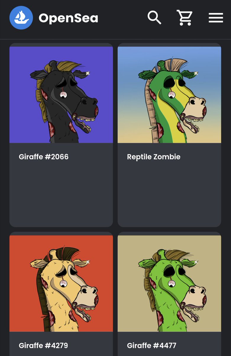 EdwinGan17's tweet photo. Zombies Giraffes....
With a diamond stud...
Only 4 of them from a 10k sold out...
If you have 1 of the 4... Treasure it.
#creatoreconomy #Creator #soldout #diamondstud #zombie @giraffetowernft https://t.co/rltcbX3O99