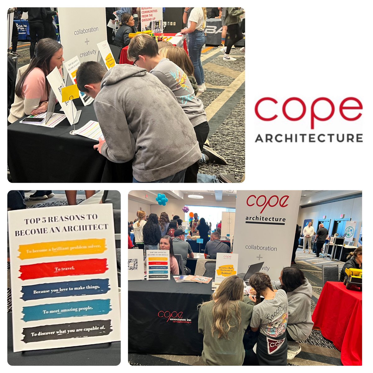 We really enjoyed visiting with 8th grade students yesterday at their Career Exploration Fair. They had great questions and the future is bright!! #becomeanarchitect #youcanhandlethemath #createeveryday @MC_Schools @BC_Schools @AlcoaSchools @blountchamber