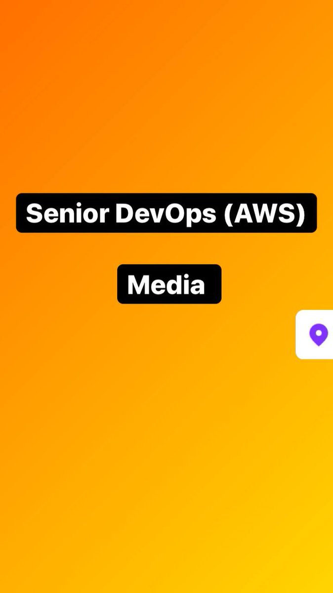 NRS_IT_Vacancy's tweet image. 👌 Senior DevOps (AWS), Media Conglomerate (#DOP1124)

Description: t.me/newrecruitment… 
E-mail: newrecruitmentservice@gmail.com 

#SeniorDevOps #AWS #MediaConglomerate #NRS #NewRecruitmentService #ArseniiFigurin #ITvacancy