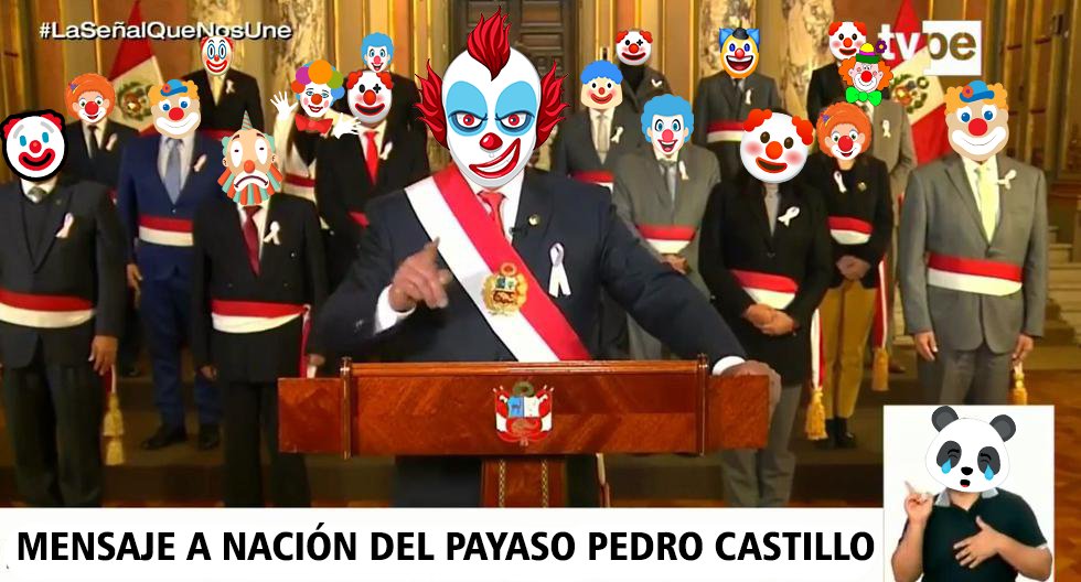 omarinca's tweet photo. @PolloFarsantePe Oiga caballero 🤡 https://t.co/91crN5UGz1