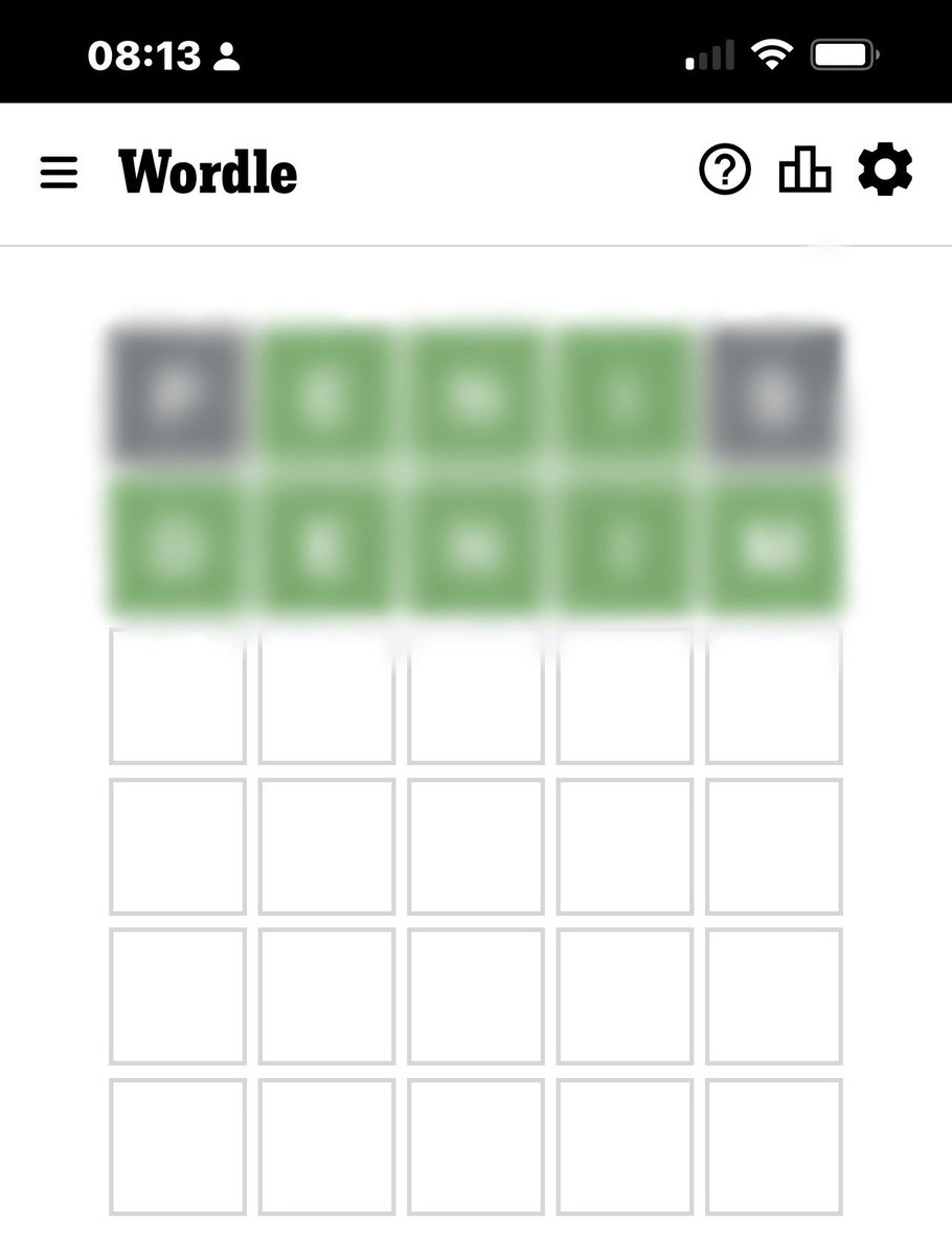 This is definitely a first for me: #wordleintwo #wordle288 #wordle #nospoilers