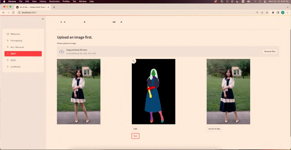 saintleger's tweet photo. #ProjectAllofMe
Le truc dingue. Avec l'appui de #IA #AdobeSensei il est possible de recomposer INTEGRALEMENT une photo (vêtements, agrandissement du fond, suppression d'objets, mapping de textures, bref tout !). Im-pre-ssion-nant.
#AdobeMAX
#AdobeSneaks https://t.co/utk40qcFlh