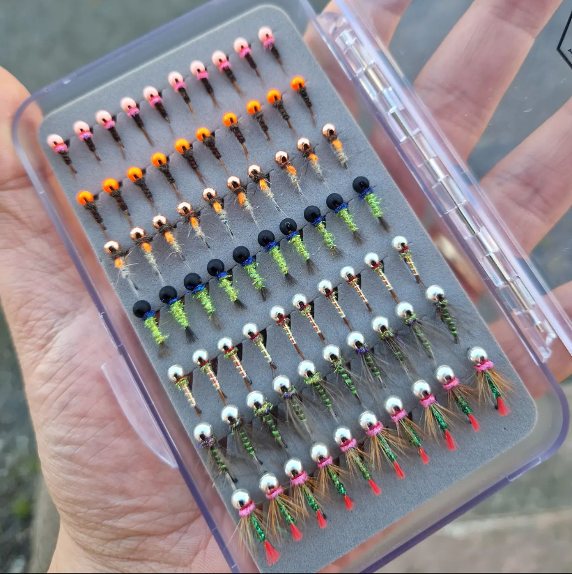 Saltwateronfly's tweet photo. Nice Collection
@euroflies
Box for a guide ✅️ these will be put on use at Patagonia rivers 🎣😍
;
#flytying #troutcandy #graylingcandy #grayling #browntrout #trout #troutflies #graylingflies #jignymph #hanakhooks #flydressing https://t.co/uUA9qOv4OL