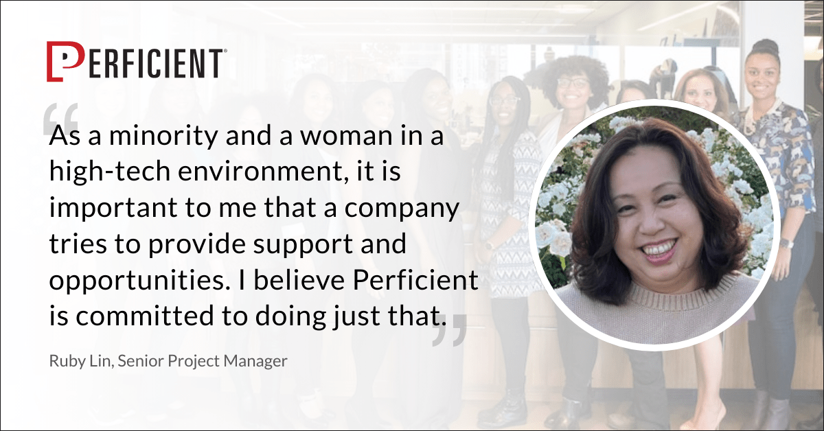 Our healthcare practice is comprised of experts who understand the unique challenges facing the industry. Ruby Lin is one of our delivery leads for clinical data management. Take a deeper dive into Ruby’s role and how she feels valued here at Perficient: blogs.perficient.com/2022/08/24/peo…