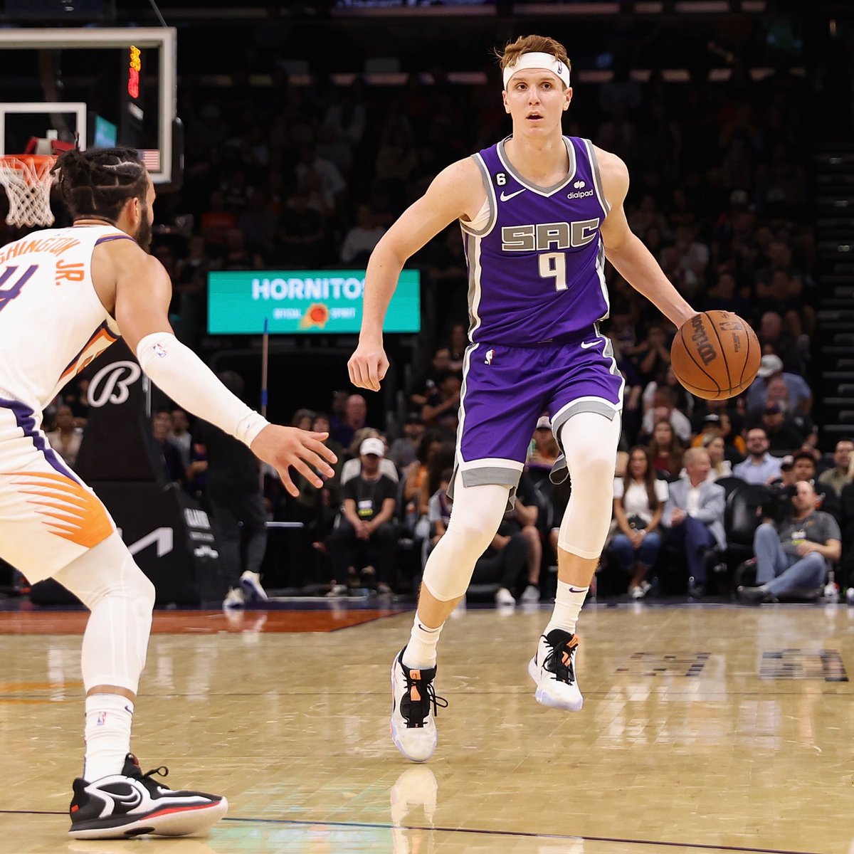 Kevin’s Sactown Debut: 23 points 8-12 FG 6-9 3FG Headband Huerter is a problem