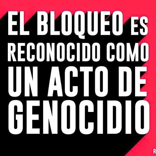 Esta frace es repetida a gritos por cada cubano que ame su país. #MejorSinBloqueo #FuerzaCuba