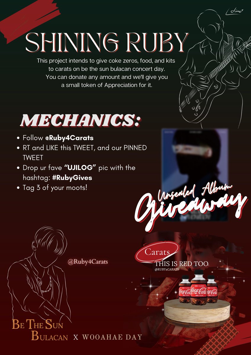 Ruby4Carats's tweet photo. WOOAHAE~~~
We reached 170 rubies ๐ฅน๐ฅฐ
We are moved by your support for our event and because of that we decided to give something in return to extend our utmost gratitude and appreciation.
#WeGotTheRuby
#RubyGives
#NoCaratsLeftBehind https://t.co/6swLNGltJb