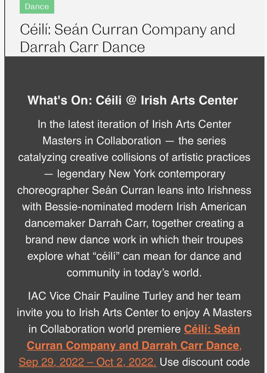 SoberStPatsDay's tweet photo. Congratulations @IrishArtsCenter #50thAnniversary #SpiritofIreland Gala!
We @SoberStPatsDay appreciate your leadership & partnership & friendship 🤍☘️
#NewIAC #IACBookDay #GetLit #ReclaimTheDay #SoberStPatricksDay https://t.co/GiOAO9TZNb