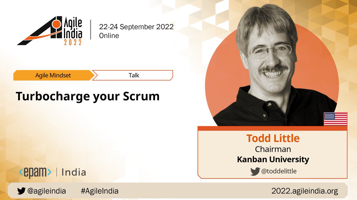 [VIDEO] "Turbocharge your Scrum" by <a href="/toddelittle/">Todd Little</a> at #AgileIndia 2022.
youtube.com/watch?v=FMKrNn…

#Kanban #Scrum #EvolutionaryChange #AgileMindset