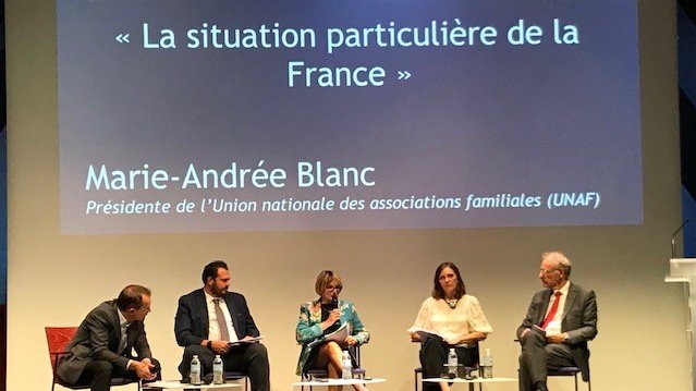 Marie-Andrée Blanc, présidente de l'Unaf, intervient aux États généraux de la Natalité organisés par <a href="/CNAFC/">Les AFC</a> : elle rappelle le rôle-clef de la politique familiale dans les variations de la fécondité. Il faut écouter les familles.