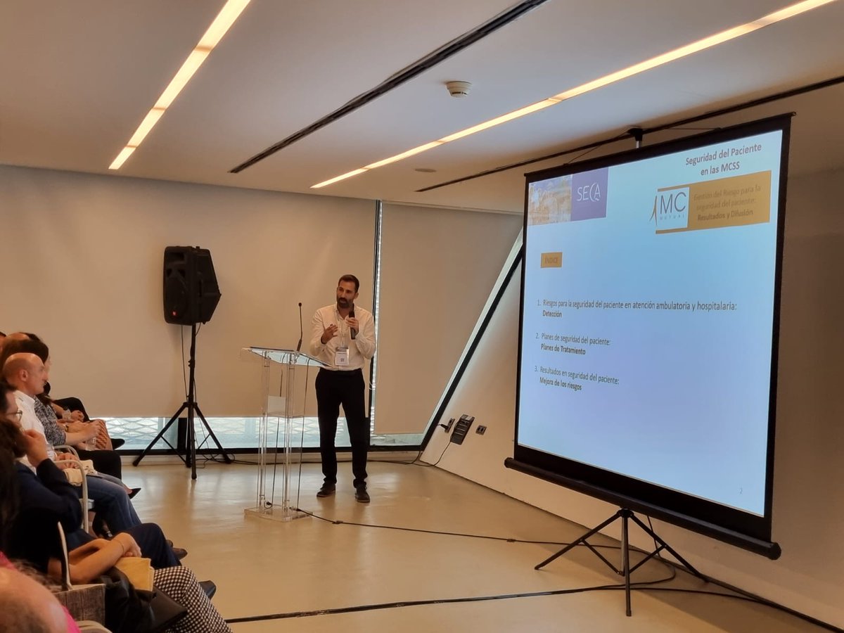 MCMUTUAL's tweet photo. #SECA2022 Mesa de mutuas: "La comparación sistemática de indicadores de seguridad del paciente como herramienta de avance en las MCSS. @sirludwig78
@rafaelmanzanera https://t.co/teD8lpJgSW