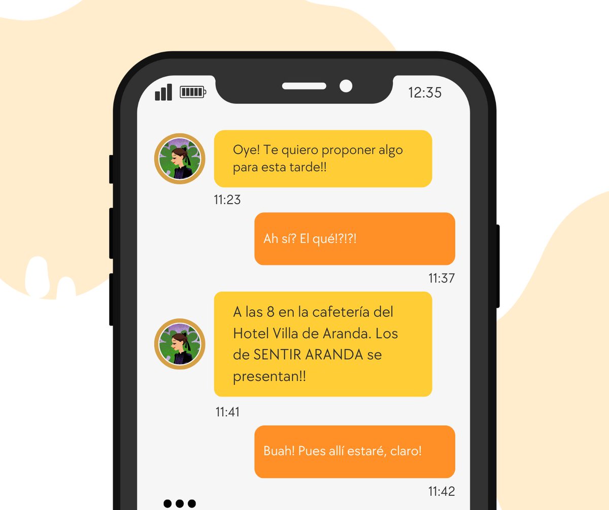 SentirAranda's tweet photo. Hemos interceptado una conversación de WhatsApp. Nos comentan que hay muchas similares esta mañana…
#EsNecesario #SentirAranda https://t.co/LOtQMc7gzH