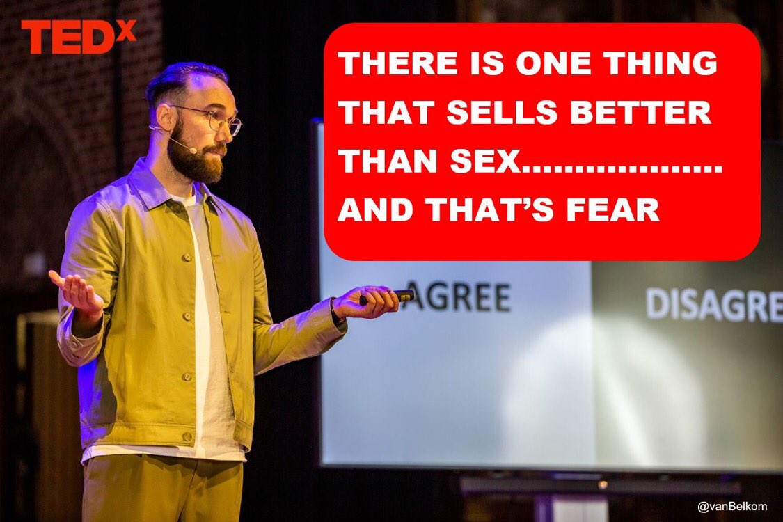 Politicians know: There is one thing that sells better than sex...and that's #fear. Fear of immigrants, fear of transgender people, fear of the #future. But if we start the #conversation we can find our common ground. Curious how? Watch my <a href="/TEDx/">TEDx</a> talk youtu.be/ZACpiq5W9mY #tedx