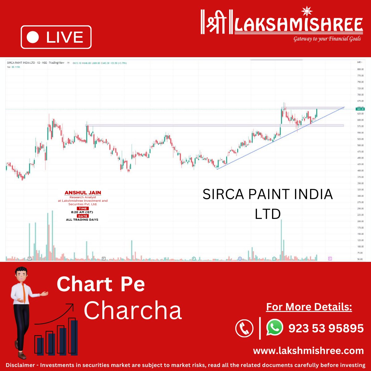 lakshmishreeinv's tweet photo. Be a part of #livewebinar on 21st October with
@iamanshuljain because #investingsahihai
Join us on this Zoom link https://t.co/FFnsiOcs0Y
Or join us #LIVE on #Facebook Page & #YouTube Channel https://t.co/hYkiIBl8FXโฆ
https://t.co/Fjoj6vob8d
#chartpecharcha #sirca #sircapaint https://t.co/zf6G1HqS5l