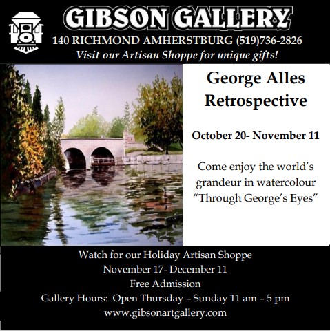 Come and enjoy the amazing watercolour art at our George Alles Retrospective October 20- November 11.
#watercolour #art