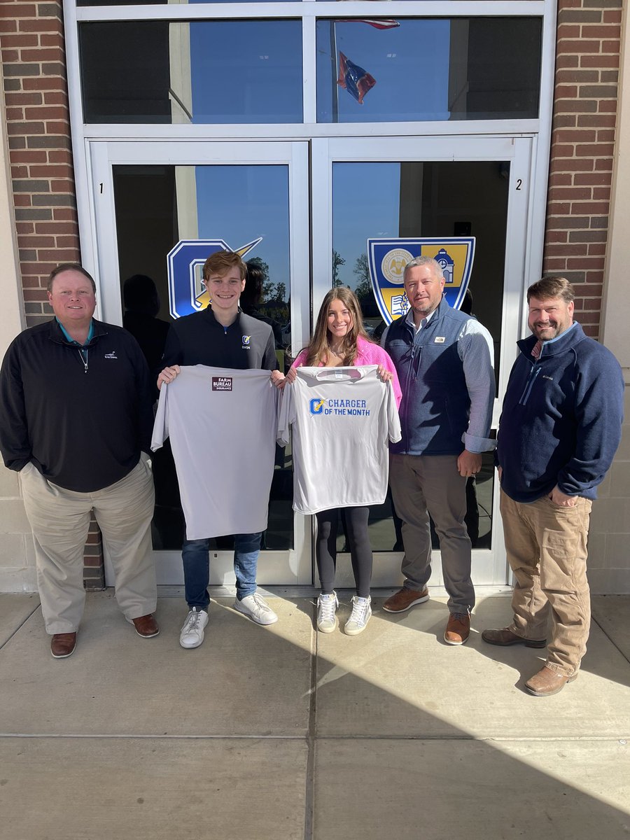 Congratulations to the Farm Bureau Oxford Charger Student Athletes for the month of September!
Madi Jones and William Berry