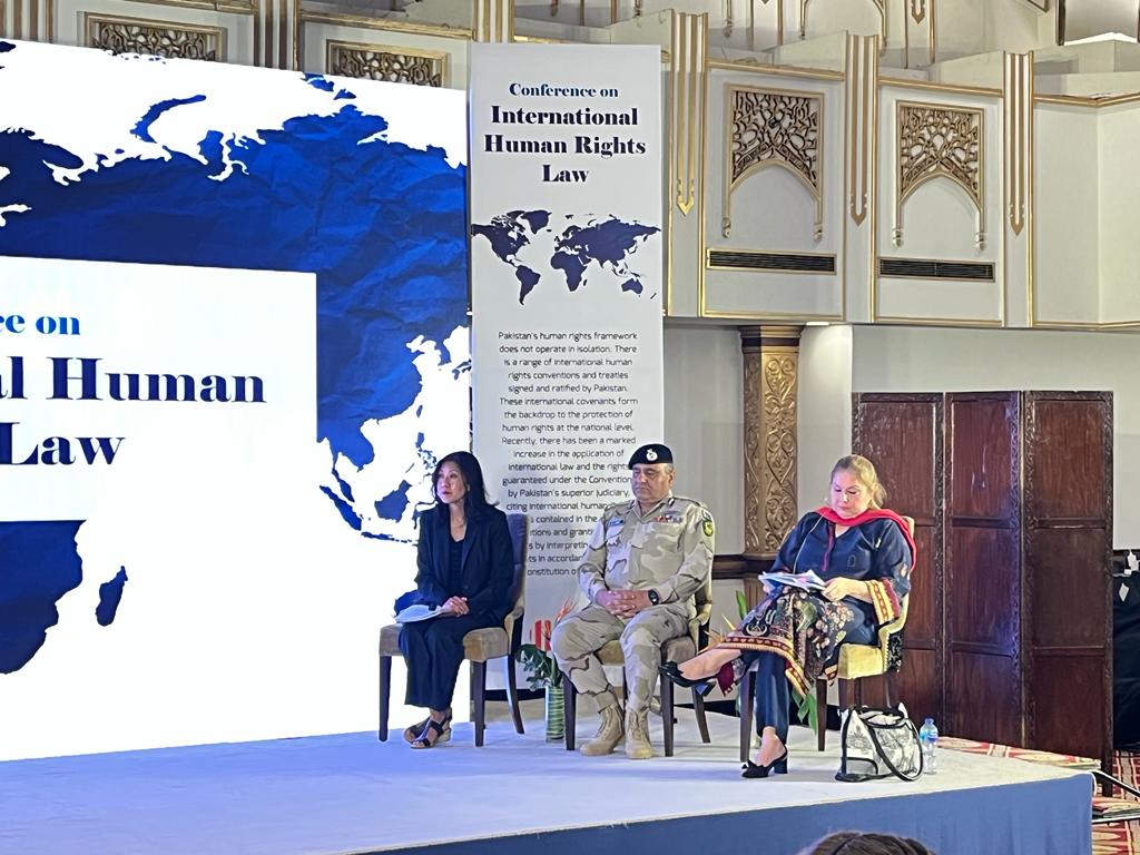 nchrofficial's tweet photo. Chairperson NCHR @RabiyaJaveri talks about growing incidents of custodial torture. Adhoc interventions by state r not enough... greater synergies r needed to address this scourge. @JusticeProject_ #IntLawPk https://t.co/cgYesC25IA