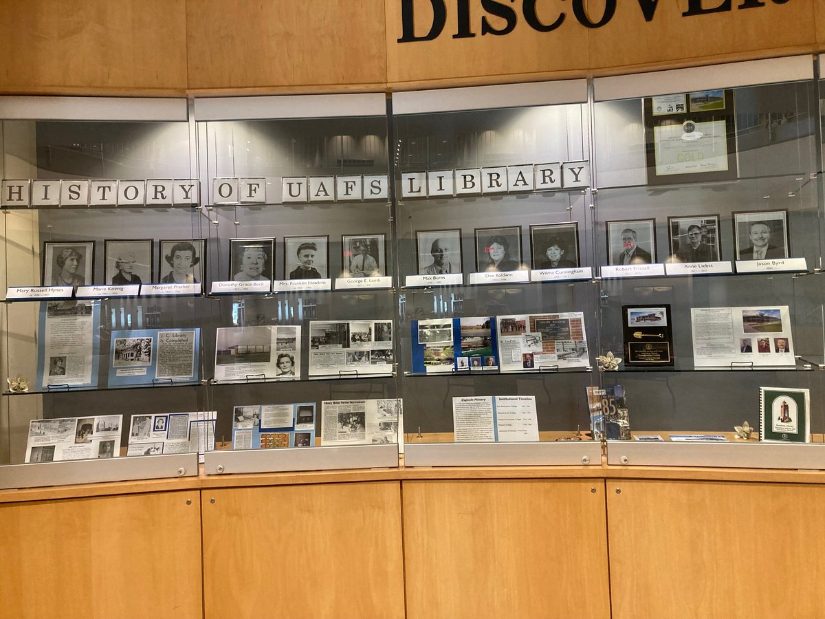 uafslibrary's tweet photo. Come have a look at the history of Boreham Library!  #uafslibrary #BorehamLibrary #uafs https://t.co/Q8BMSaKCPy