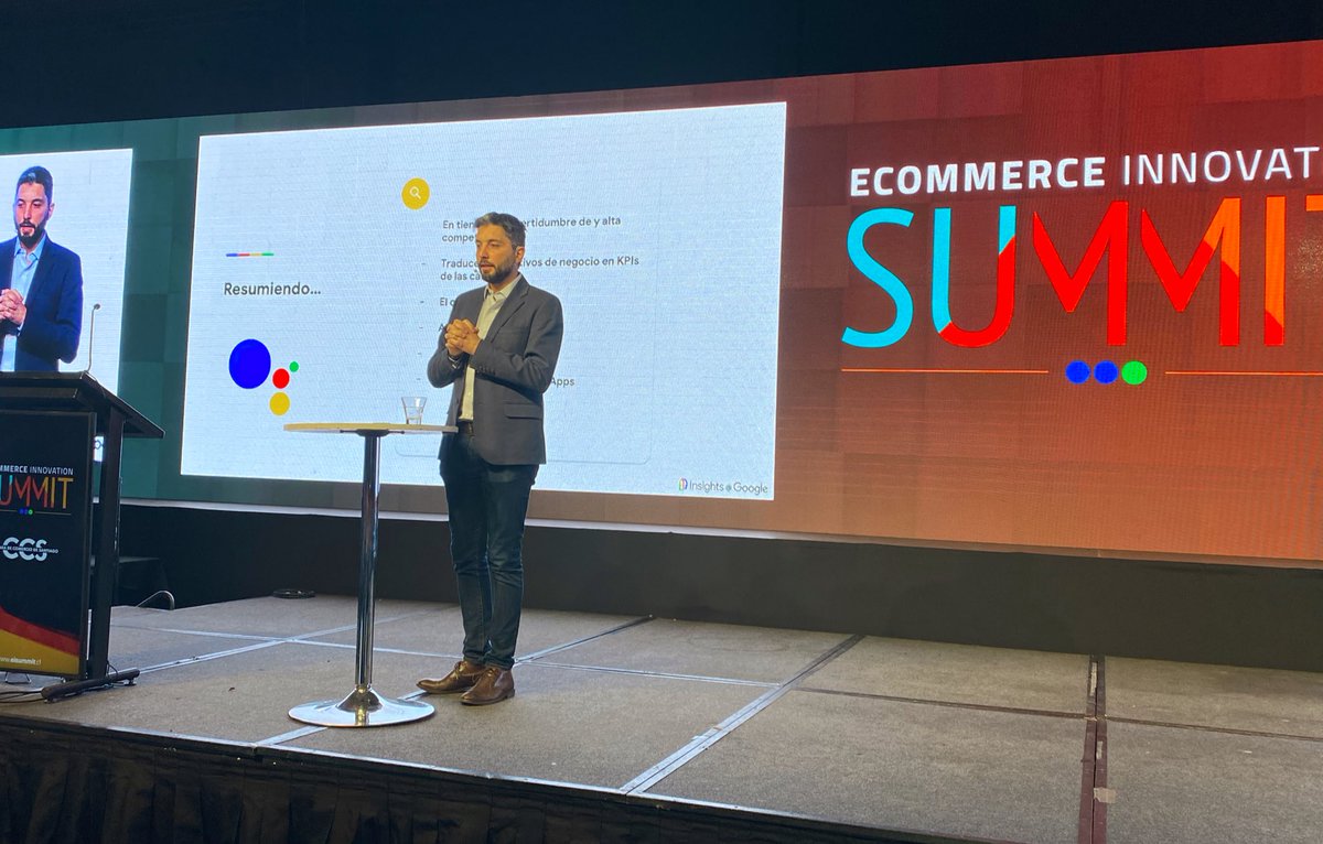 SociosCCS's tweet photo. #EISummit22 | Max Valenzuela, Head of Industry Retail Google Chile: “Más del 34% compraron por primera vez en un canal digital durante la pandemia” #Ecommerce https://t.co/6XgBbC9ag5