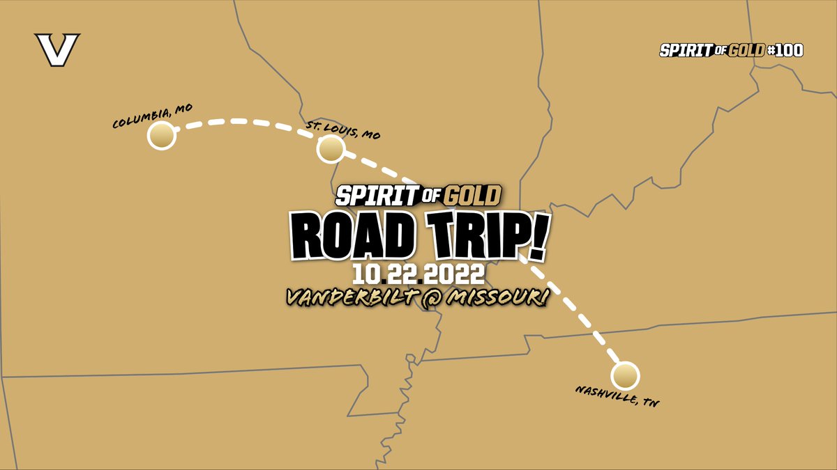 vandybands's tweet photo. Spirit of Gold #100 is hitting the road this weekend to cheer on @VandyFootball as the Commodores face the Tigers! We are incredibly excited to have some of our members perform at halftime alongside @MarchingMizzou! #AnchorDown #SOGILTB #SOG100 @vucommodores @VanderbiltU https://t.co/LOaibzrHj0