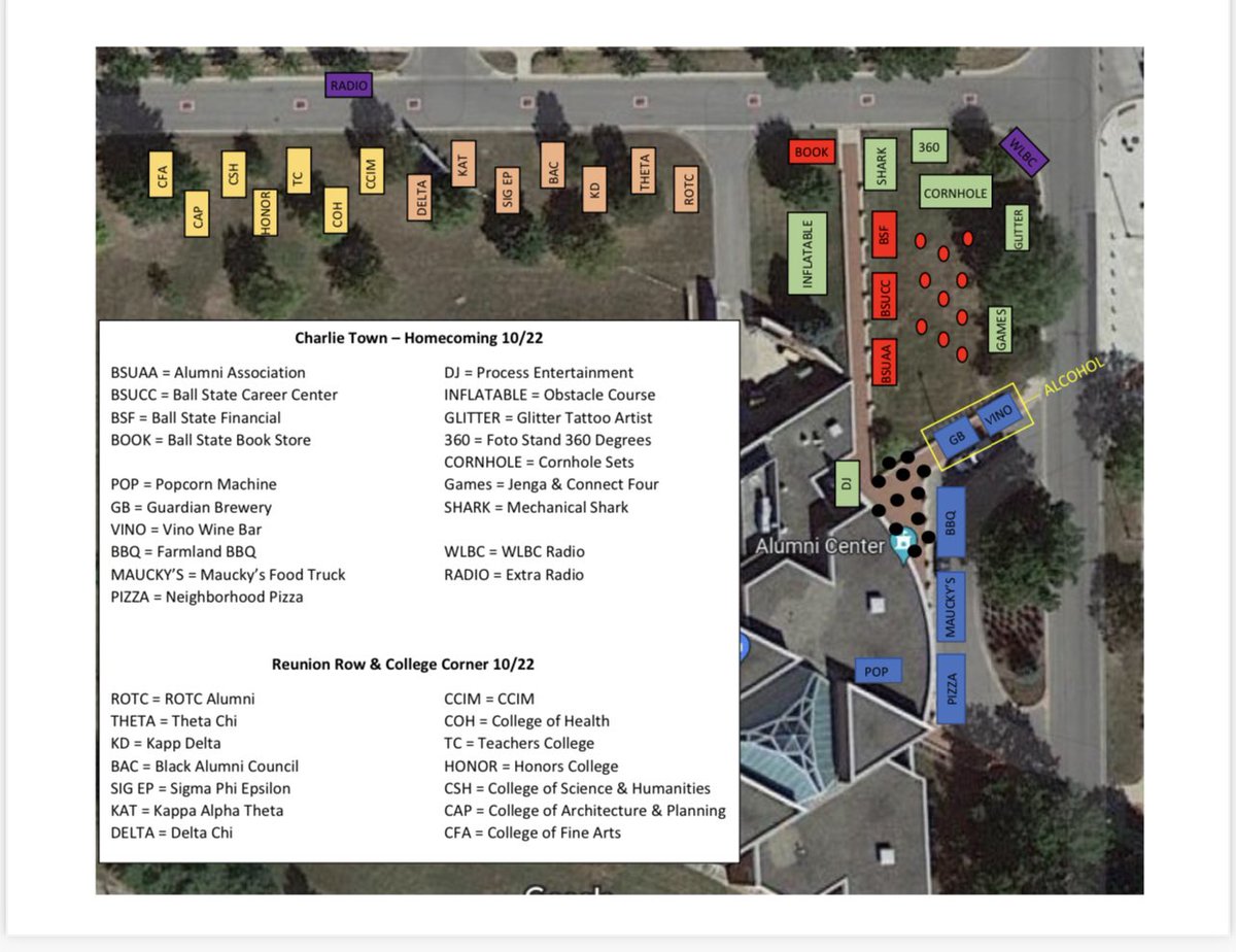 We want to see all the BSU PE and Health Alumni this Saturday at the inaugural College Corner at Charlie Town! Come by and see us before the game 11-2 @BSUKinesiology <a href="/IndianaSHAPE/">Indiana SHAPE</a>