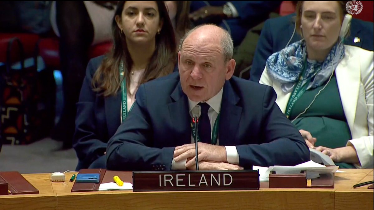 IrishMissionUN's tweet photo. Member States must implement the #WPS agenda. The #SecurityCouncil cannot be a mere talking shop.

That means we need actions to:
✋protect women human rights defenders;
👩‍👧push for women at all decision-making tables;
❌prevent violence;
💰put our money where our mouth is. https://t.co/9vDq0QOTur