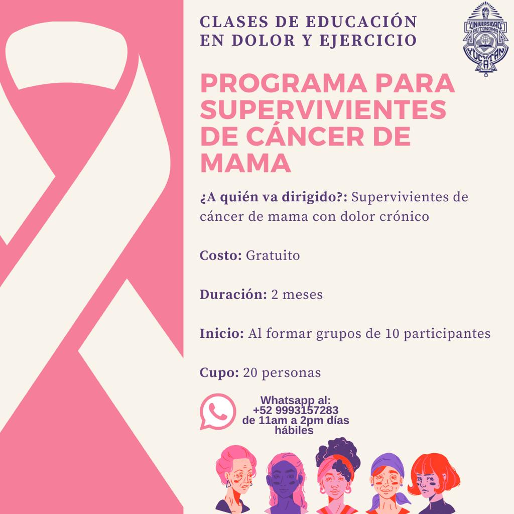 Participa en el Programa gratuito para supervivientes de Cáncer de mama.

**Requisitos debe tener como mínimo 3 meses de haber terminado su proceso de quimioterapia**

#Trendstur #tendenciasturisticas #mesrosa #sobrevivientesdecancerdemama #programaparasupervivientes