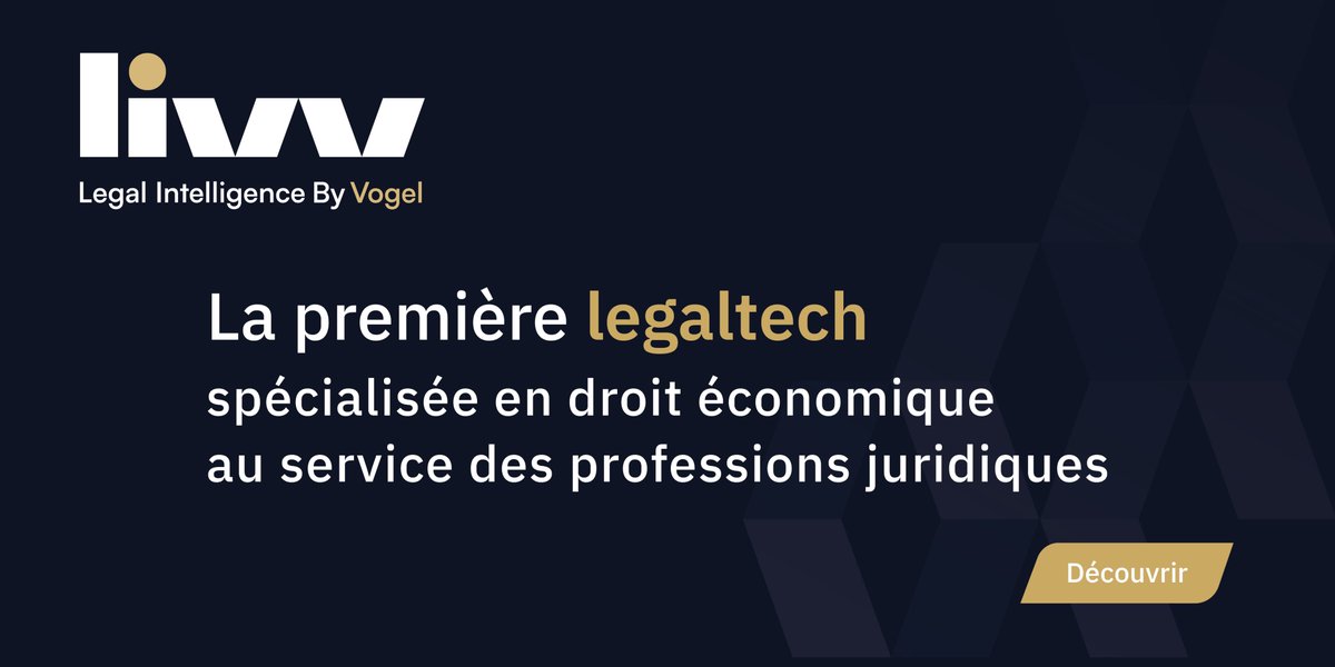 livv_eu's tweet photo. Livv révolutionne la recherche juridique en déployant la première #legaltech spécialisée en droit économique.

Pour en savoir plus, cliquez sur le lien suivant 
👉 https://t.co/YclSi6AsgC
#avocats #juristes #concurrence #juridique #doctrine https://t.co/n2A0RaQEVV