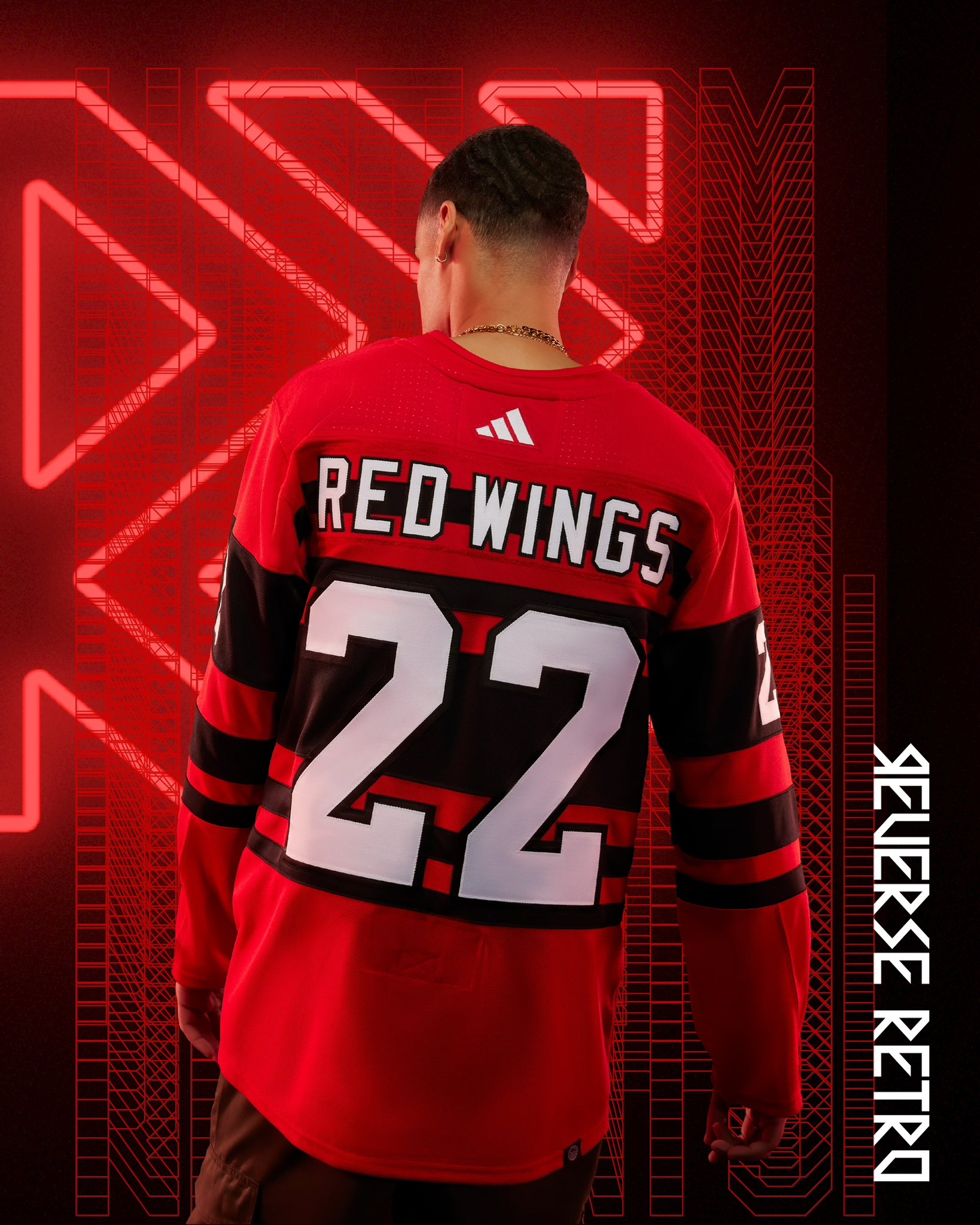 A Deeper Look into the Adidas Reverse Retro Jersey: Detroit Red Wings # DetroitRedWings #ReverseRetro