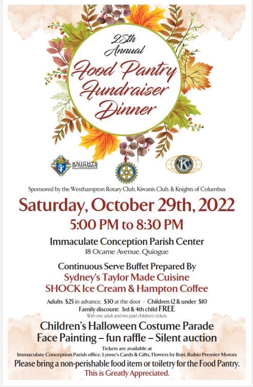 WHamptonRotary's tweet image. Coming up on the 29th!  Great food and fun for a good cause!
#Rotary #whb #Kiwanis #knightsofcolumbus #foodpantry #community #westhampton