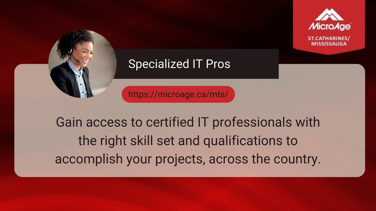 MicroageTech's tweet image. Looking for IT staffing? Let MicroAge Technology Services help you today. Our experts are here to give your business the best IT service and solutions in Canada. 
#Technotober #technology #service