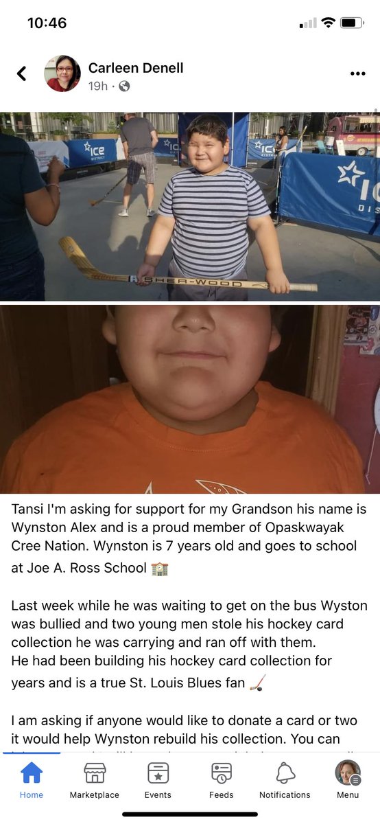 MindyJoss's tweet image. Hey hockey twitter fam, can we help him ? #Hockey #Manitoba #BulliesSuck #PleaseRetweet 🏒 🥅