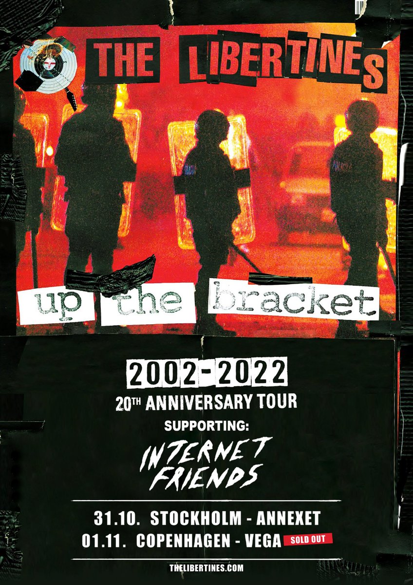 We’re supporting the libertines in both stockholm and copenhagen this fall!
