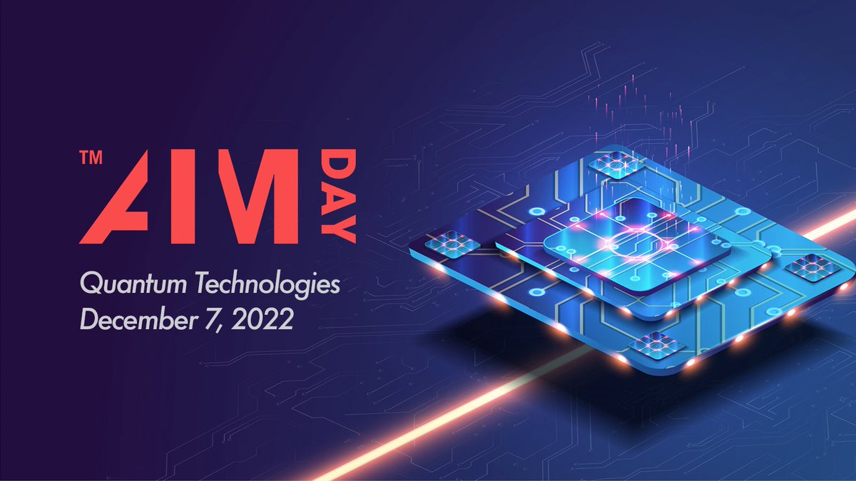 #AIMday #Quantum Technologies 2022 is almost at capacity and the registration window for companies is closing tomorrow, 21 October! Event: 7 December 2022 @UofT Info and registration: aimday.se/quantum-techno… @UofTArtSci @uoftengineering
