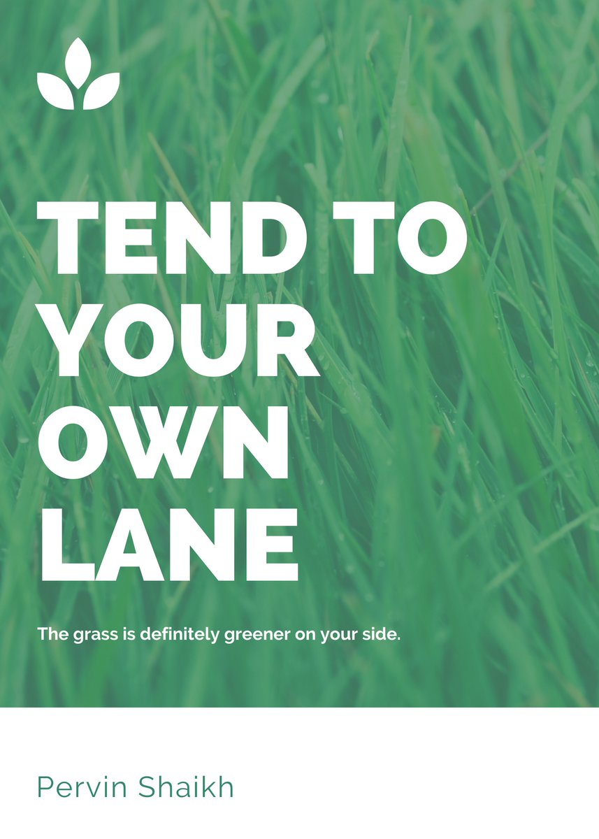 The grass is greener where you are. Water your own patch. Top Tip: Don’t look over into other people’s gardens. Why? Comparison is a thief of joy. #AimHigh #makeyourownlane #entrepreneur #leadership #startup #successtrain #thursdaymotivation