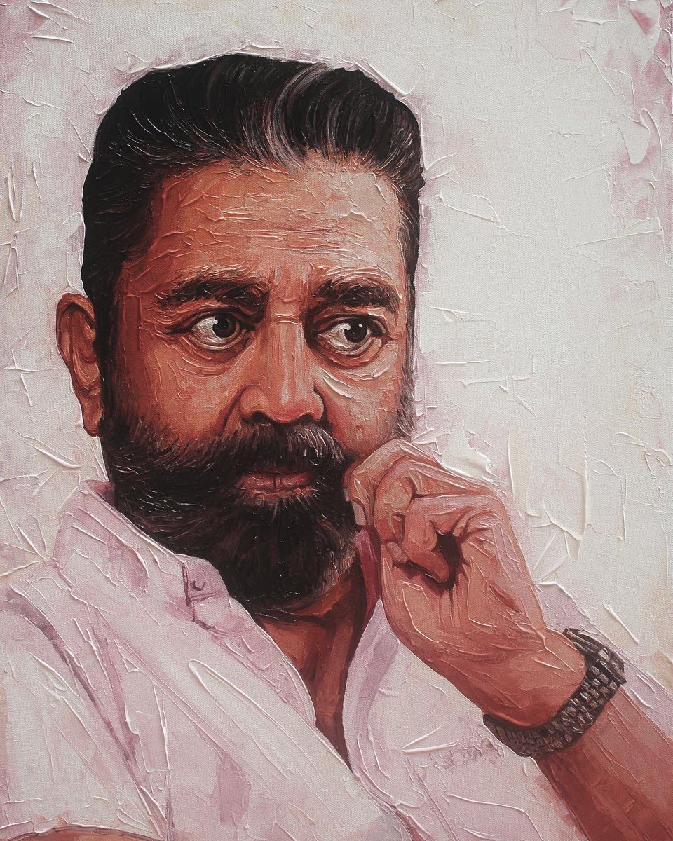 iruvan_karuna's tweet photo. ❤️ உலக நாயகன் ❤️
வியக்கத்தகுந்த நடிப்புப் பரிமாணத்தினூடே  நம் வாழ்வுத் தளங்களில்பல காலம் நம்மிடம் பேசிய கலைஞனுடன் இந்த ஓவியம் செய்யும் போது பல மணி நேரம் உரையாடும் திருப்தி கிடைத்தது, நேரில் அல்ல... ஓவியம் மூலமாய்.
@ikamalhaasan @rkfiofficial 
@Shanmugam_Mnm 
@iruvan_karuna https://t.co/XAkjswawSQ