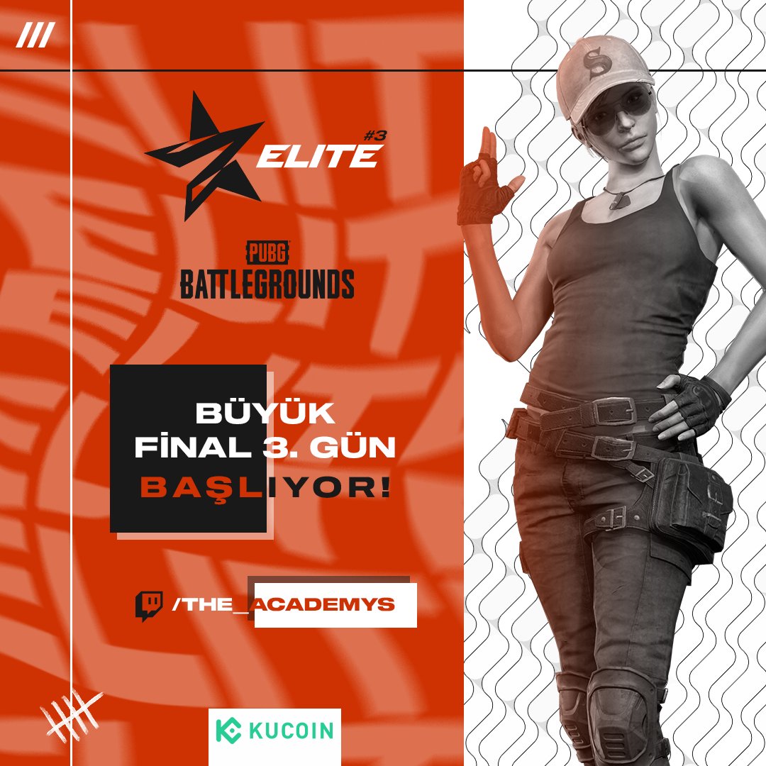 Academys Elite #3'te YAYIN BAŞLIYOR 🔥

Serüvenin 3. gününde paraşütler birazdan açılacak! Çayını kahveni al, takımına desteğini göster, heyecana ortak ol!

🔴 twitch.tv/the_academys
🕖 19.00

#TheAcademys | <a href="/PUBG_TUR/">PUBG: BATTLEGROUNDS Türkiye</a>