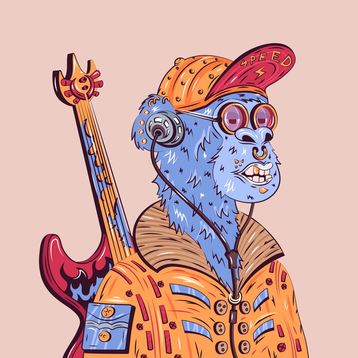 SerjMarco's tweet photo. ape character inspired by @BoredApeYC 
#nft #BoredApe #PortfolioDay https://t.co/cyd2PvSP8K