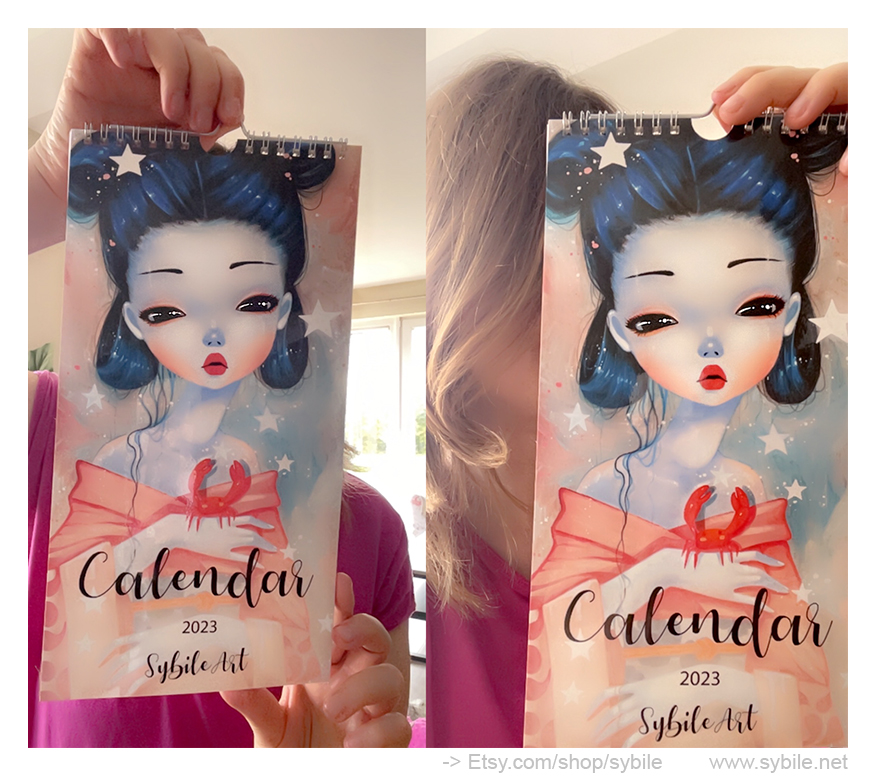 Sybileart's tweet photo. My calendar 2023 are arrived! 🥳Calendar 2023 https://t.co/sRzJUdMHsA via @Etsy https://t.co/3tc9OLf440