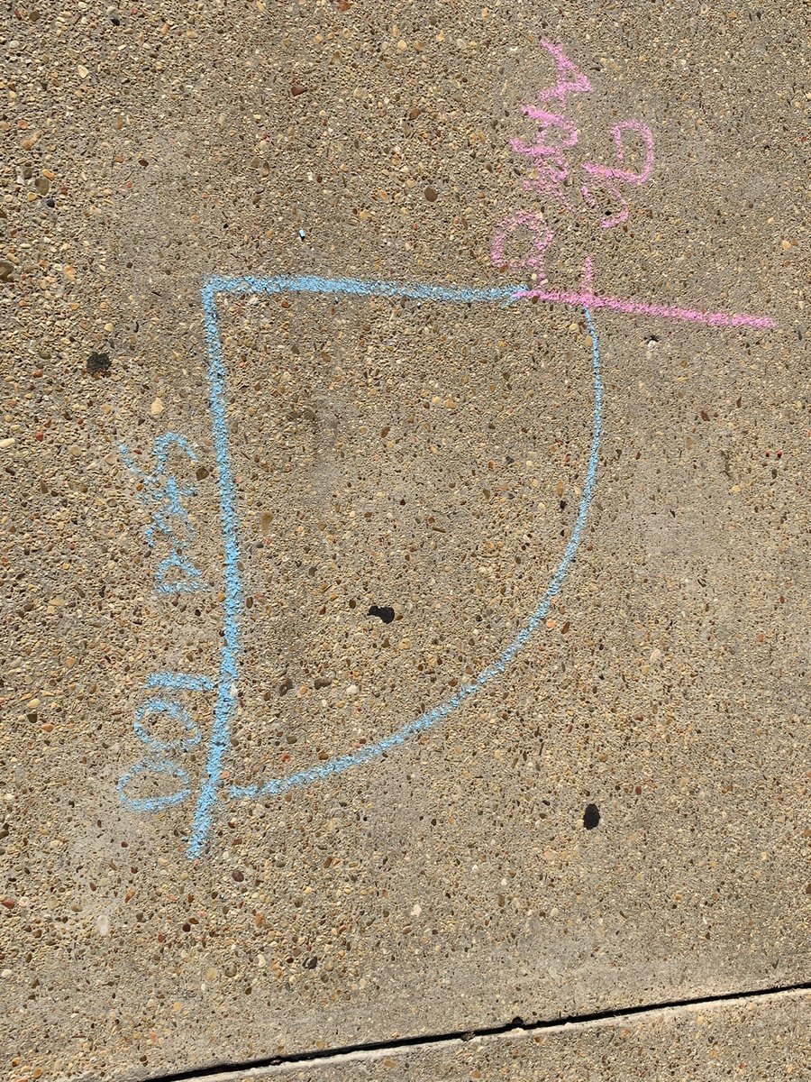 THSSocStudies's tweet photo. AP Microecon, took to outdoors to review for their unit test tomorrow.  No matter the age, everyone likes sidewalk chalk. https://t.co/Nox17FpNQ4