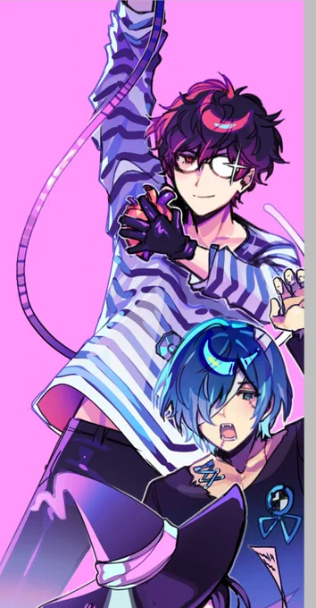 looking cool、joker (+ door) 