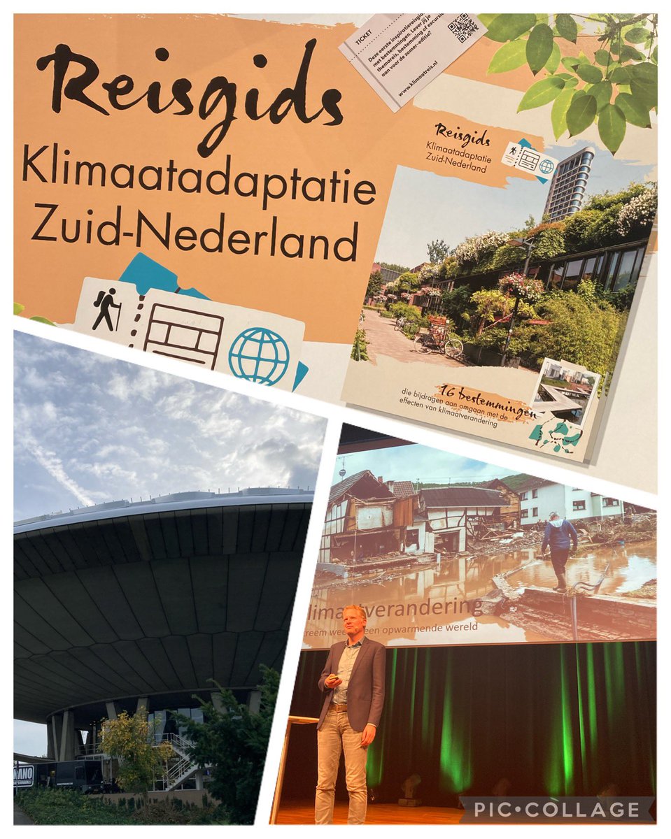 ‘Omgaan met extreem weer’ was het thema van de kennisconferentie Zuid-Nederland in het Evoluon. Met een prikkelende bijdrage van @PKuipersMunneke en inspirerende voorbeelden uit de praktijk van klimaatadaptatie.
