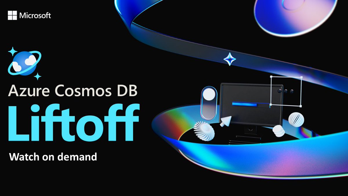 🚀 Our <a href="/AzureCosmosDB/">Azure Cosmos DB</a> Liftoff event recap is now streaming on demand! 

Watch here: msft.it/6018dV8eK #MSDev