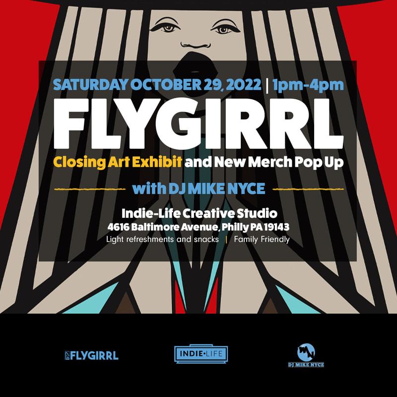 Indielifemedia's tweet photo. Next Saturday, Oct. 29 First Friday West Philly Artist @FLYGIRRL is returning for her closing exhibit party and merch pop-up at Indie-Life from 1-4pm! Come grab a drink, and enjoy the lively music of @thedjmikenyce !

Free RSVP Here: https://t.co/1SlEcmX91f https://t.co/bmFZa487Yo