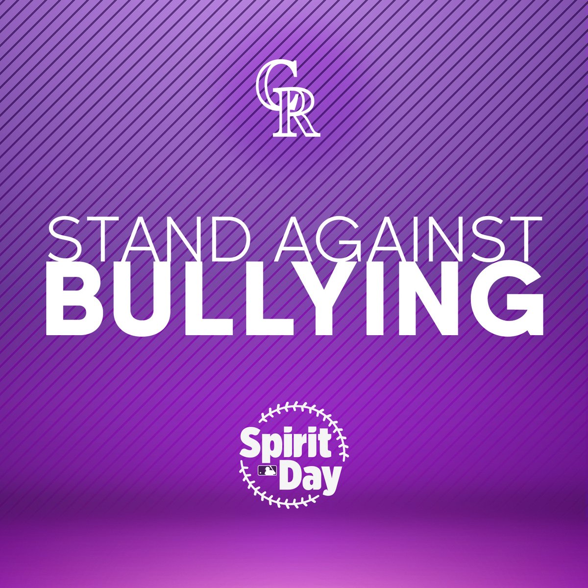 Purple suits us. Today and every day, we take a stand to support LGBTQ+ youth and guard against bullying. #SpiritDay