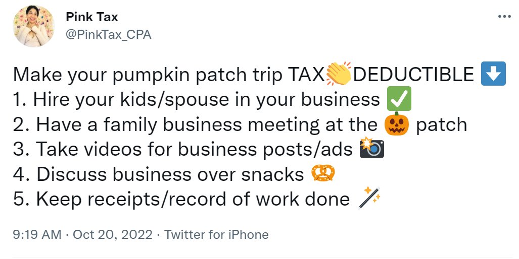 That's a lot of work to save $10 in taxes.