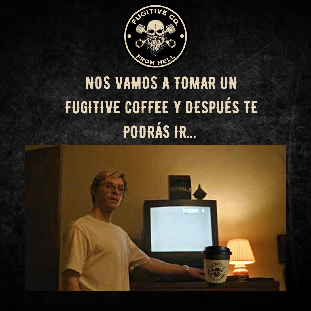 FugitiveCoffee's tweet photo. Alguien quiere venir a mi casa a tomarse un cafecito? ☠️ #fugitivecoffee https://t.co/L3IQomWRUs
