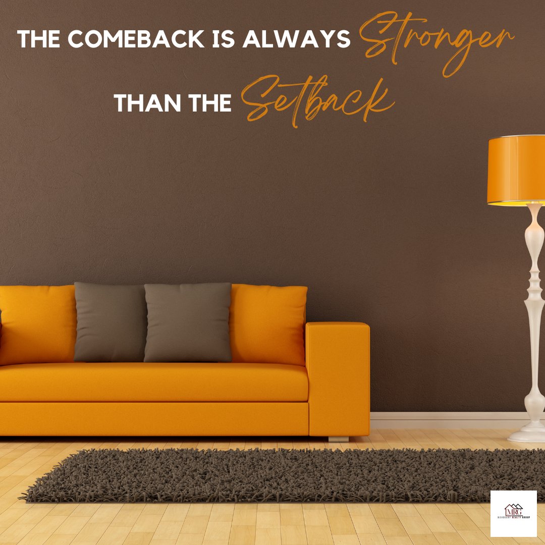 realtormarcher's tweet photo. Setbacks are undeniable in life, but it's the comeback that makes you stronger. Don't let one failure prevent you from coming back strong! 😊

#quote #quoteoftheday #inspirationalquote #inspirational #motivation #realestate #realtor #mahoganyrealtygroup https://t.co/u90EaYqGpL